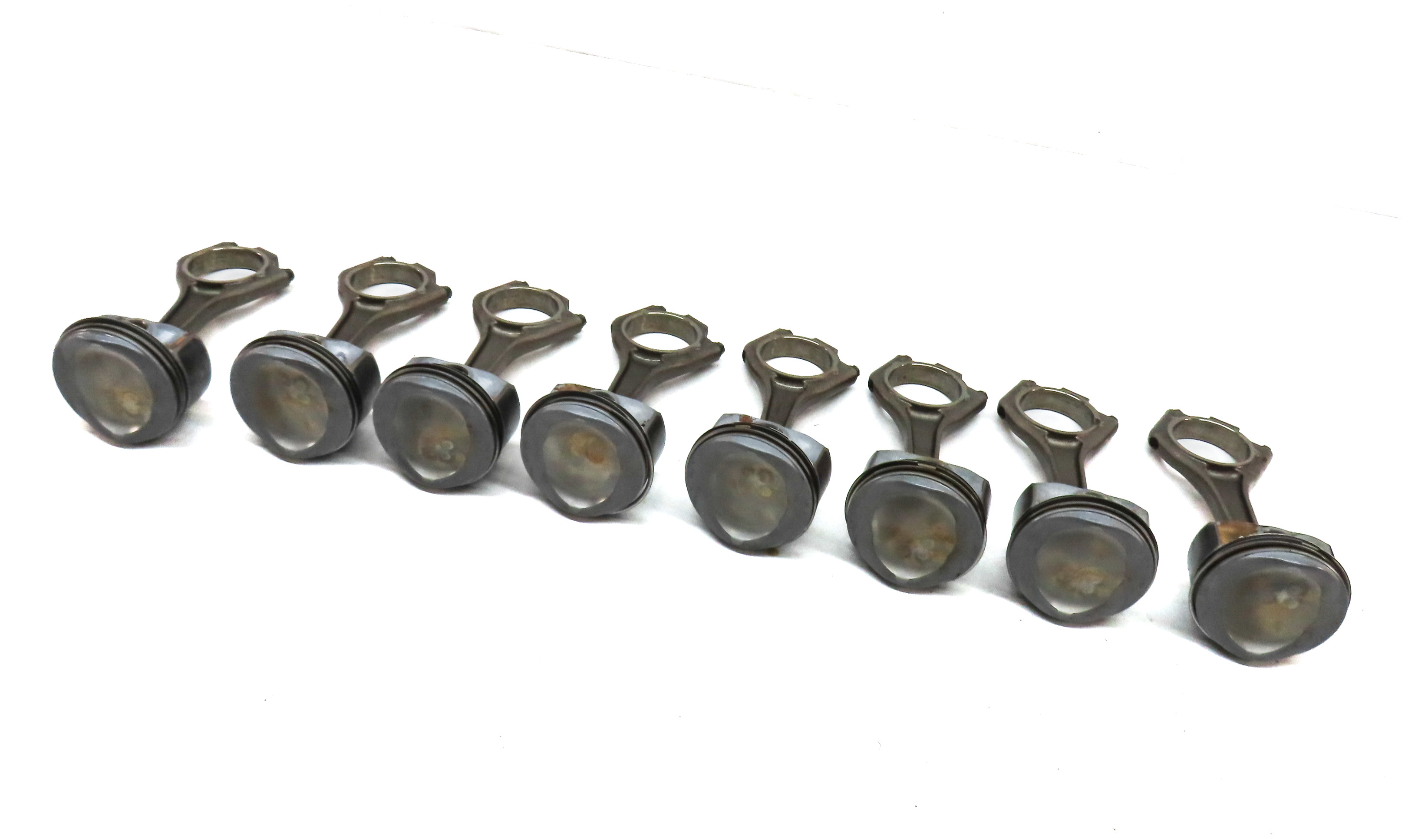 2010 LAND ROVER LR4 (L319) 5.0L NON SUPER ENGINE PISTON & CONNECTING ROD SET/8 — exact item pictured